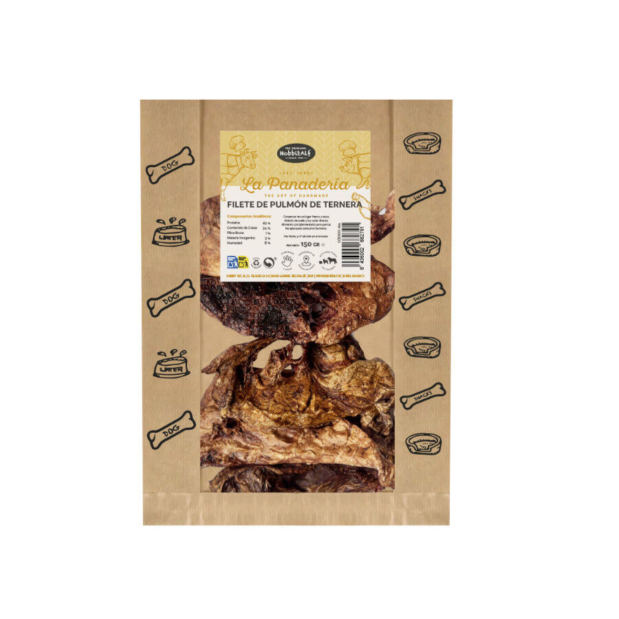 150 g Hobbitalf Filete Pulm&oacute;n de Ternera Snack para perros, , large Imagen numero 1