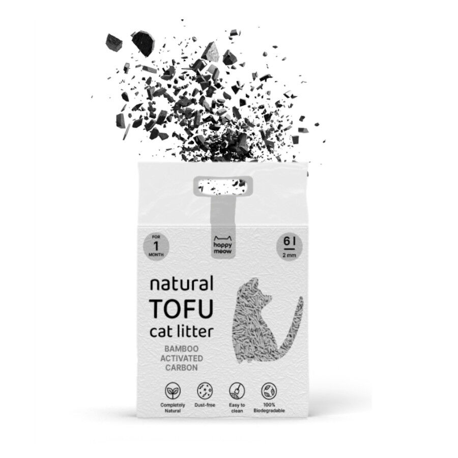 Happy Meow Natural Tofu Aglomerante Bambu para gatos thumbnail