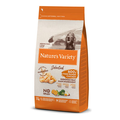 Nature's Variety Selected Adult Medium Pollo pienso para perros