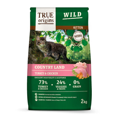 True Origins Wild Kitten Pollo y Pavo Pienso para gatos