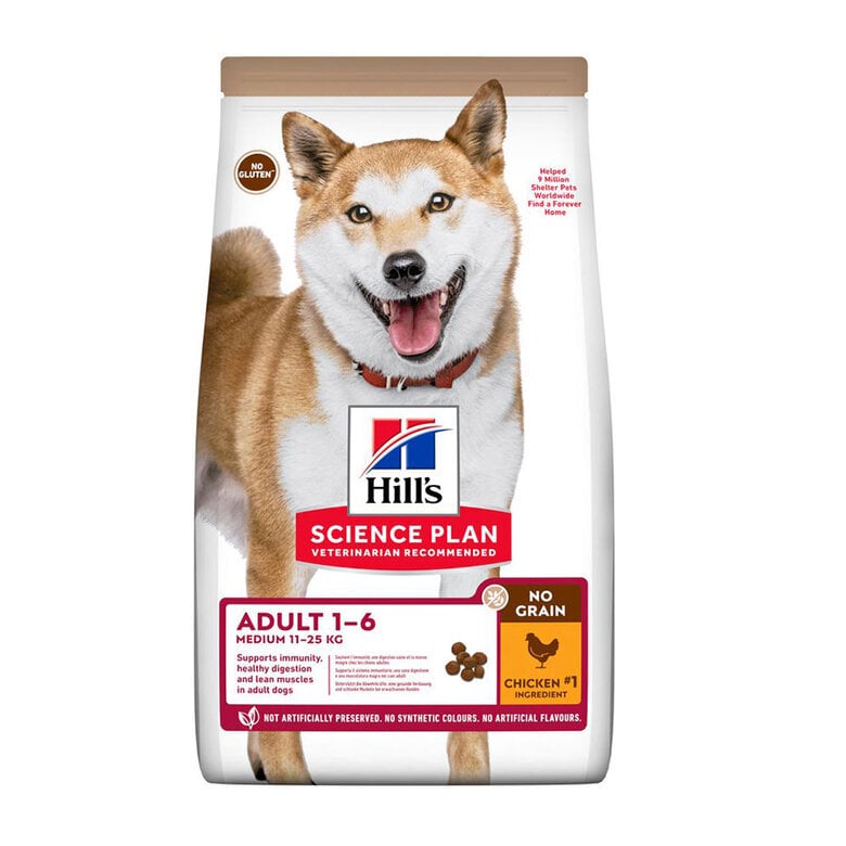 14 kg Hill's Science Plan Adult Pollo pienso sin cereales para perros,  Imagen numero 1 14 kg Hill's Science Plan Adult Pollo pienso sin cereales para perros, , large Imagen numero 1