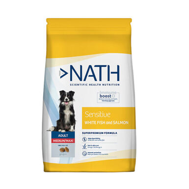 Nath Adult Medium Maxi Sensitive Pescado Blanco y Salmón pienso para perros