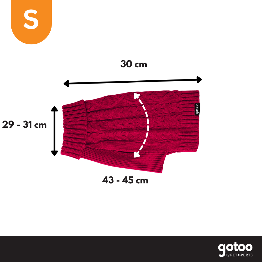 Gotoo Jersey de Punto Rojo para perros, , large Imagen numero 4