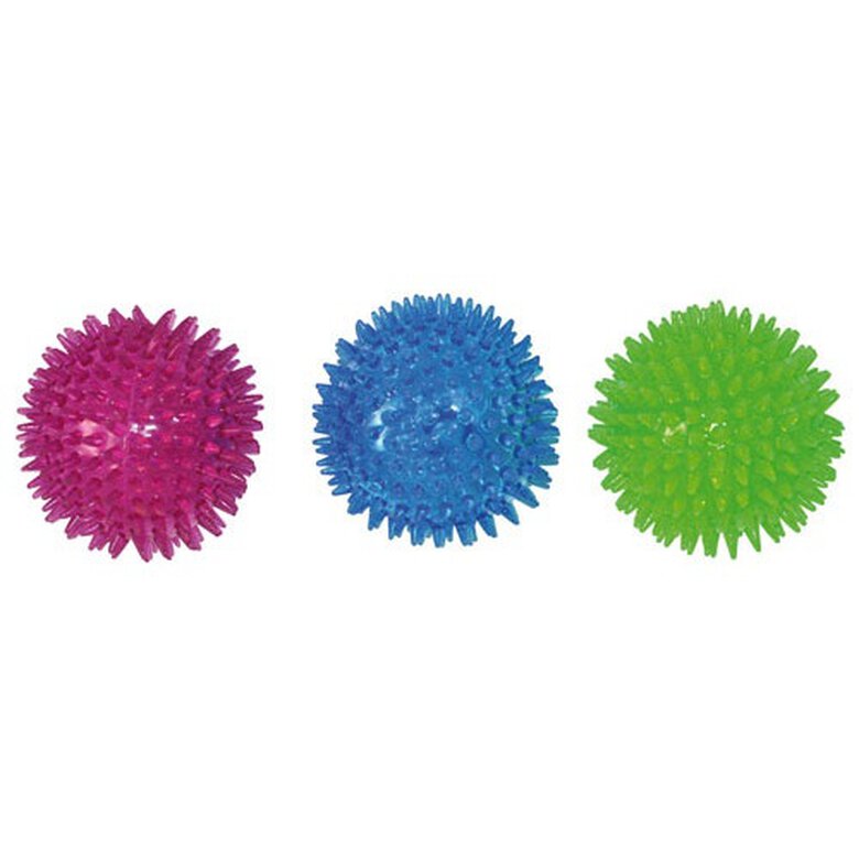 Flamingo Pelota con púas para perros ,  Imagen numero 1 Flamingo con pinchos pelota de perro Imagen numero 1