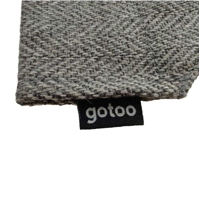 Gotoo Set Bandana y Pajarita espiga gris para perros thumbnail