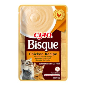 Ciao Bisque Snack cremoro pollo para gatos