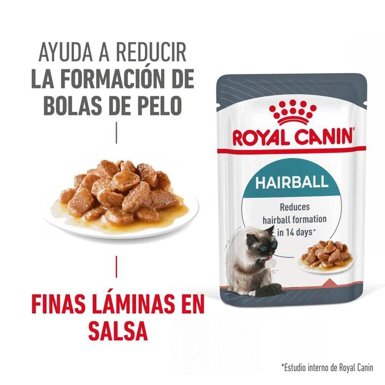 85 g Royal Canin Hairball sobre en salsa para gatos,  Imagen numero 8 85 g Royal Canin Hairball sobre en salsa para gatos, , large Imagen numero 8