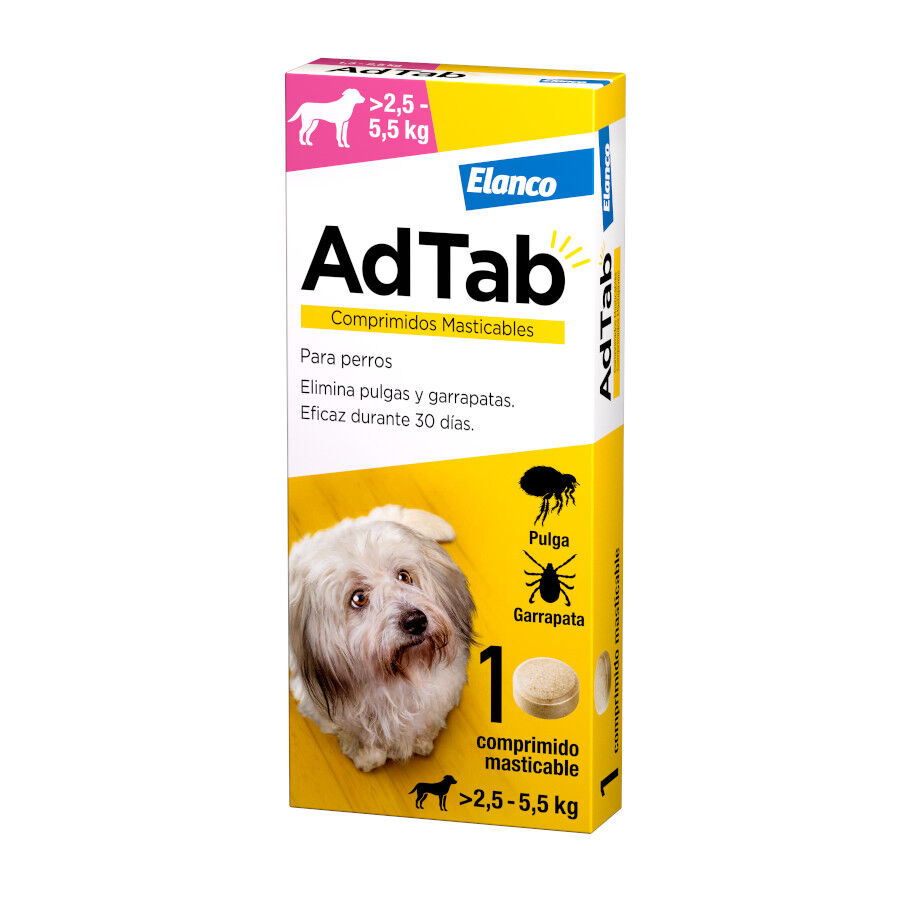 AdTab Comprimidos Masticables Antiparasitarios para perros, , large Imagen numero 1