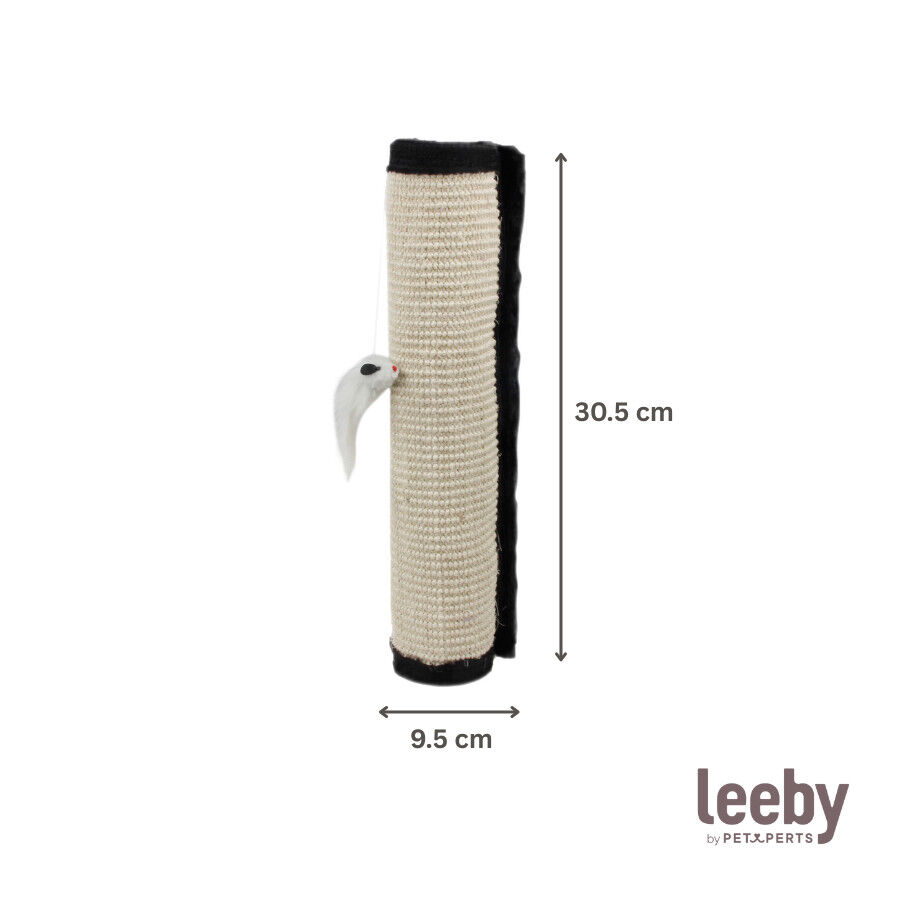 Leeby Tito rascador para pata de mesa con juguete para gatos thumbnail