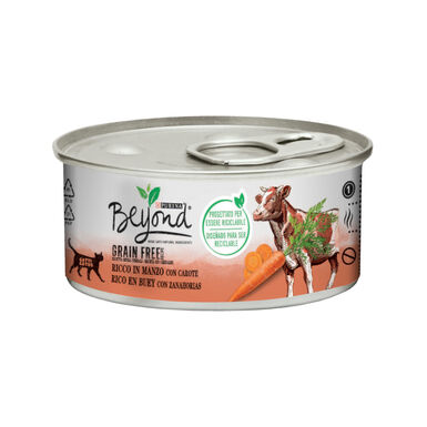 Purina Beyond Grain Free buey lata para gatos – Pack 12