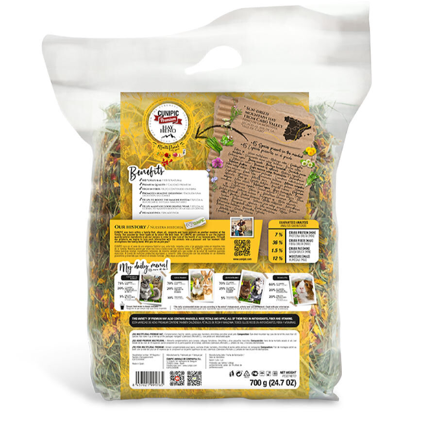 Cunipic Multifloral Premium Heno para roedores, , large Imagen numero 2