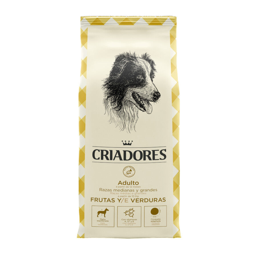 15 kg Criadores Adulto Frutas y Verduras pienso para perros de razas medianas y grandes, , large Imagen numero 1