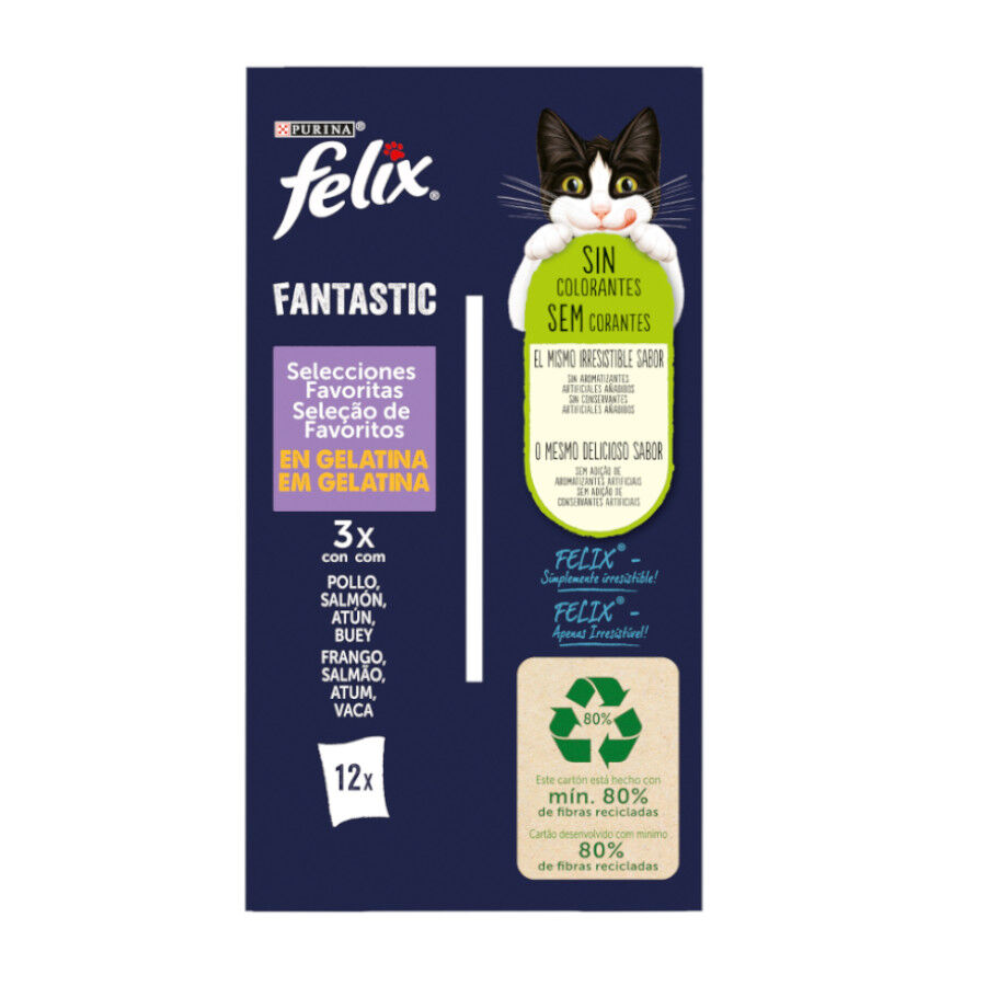 12 sobres x 85 g Felix Fantastic Selecciones Favoritas sobres en gelatina , , large Imagen numero 7