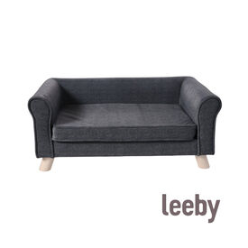 Leeby sofá negro para perros