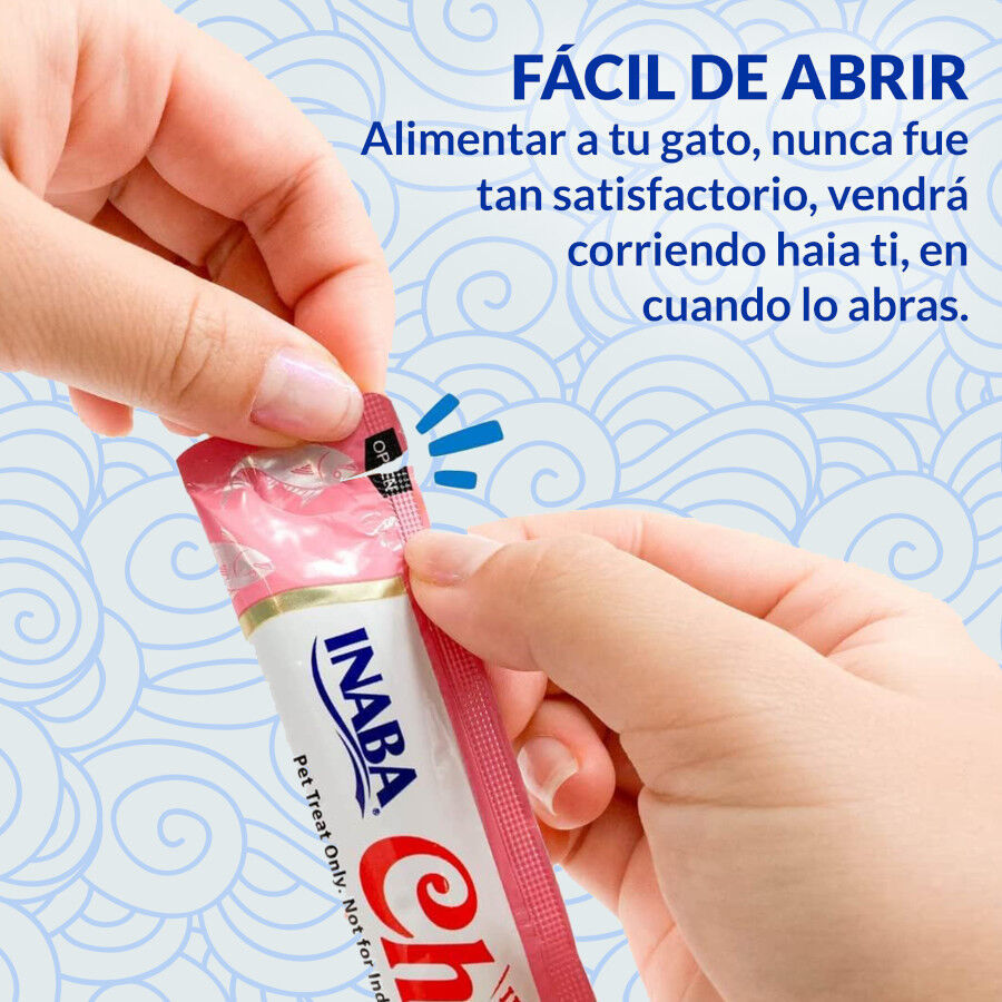 4 sobres x 14 g Churu Snack Cremoso de Pollo y Cangrejo para gatos, , large Imagen numero 3