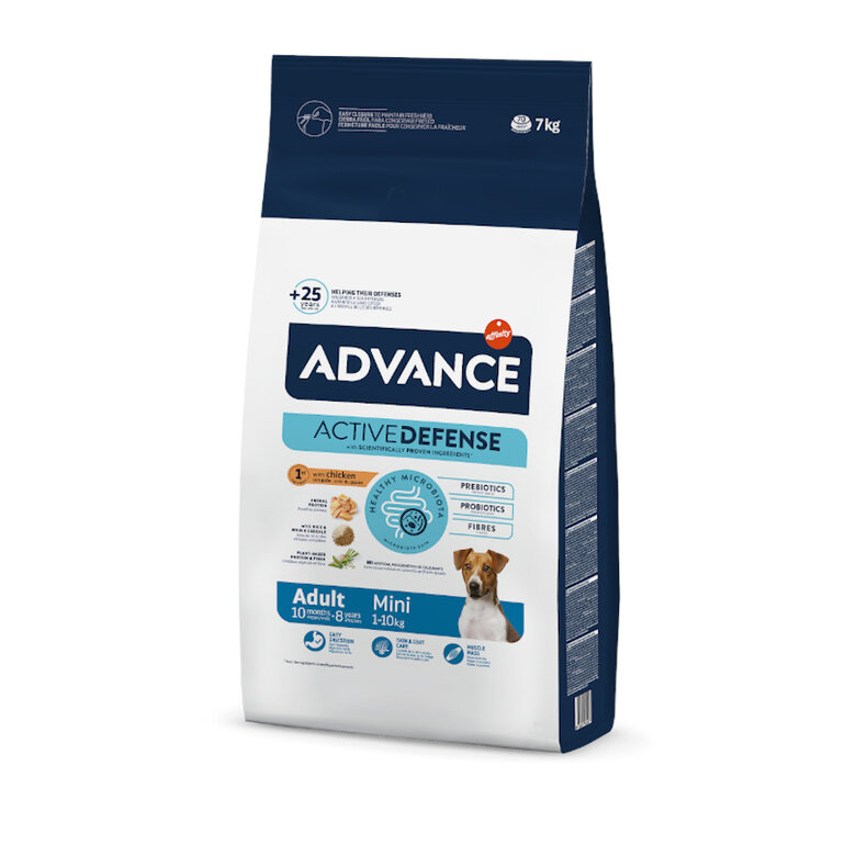 Advance Mini Adult Active Defense Pollo y Arroz pienso para perros, , large image number null