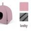 Leeby Iglú Antideslizante Rosa para gatos, , large indicador imagen numero 3