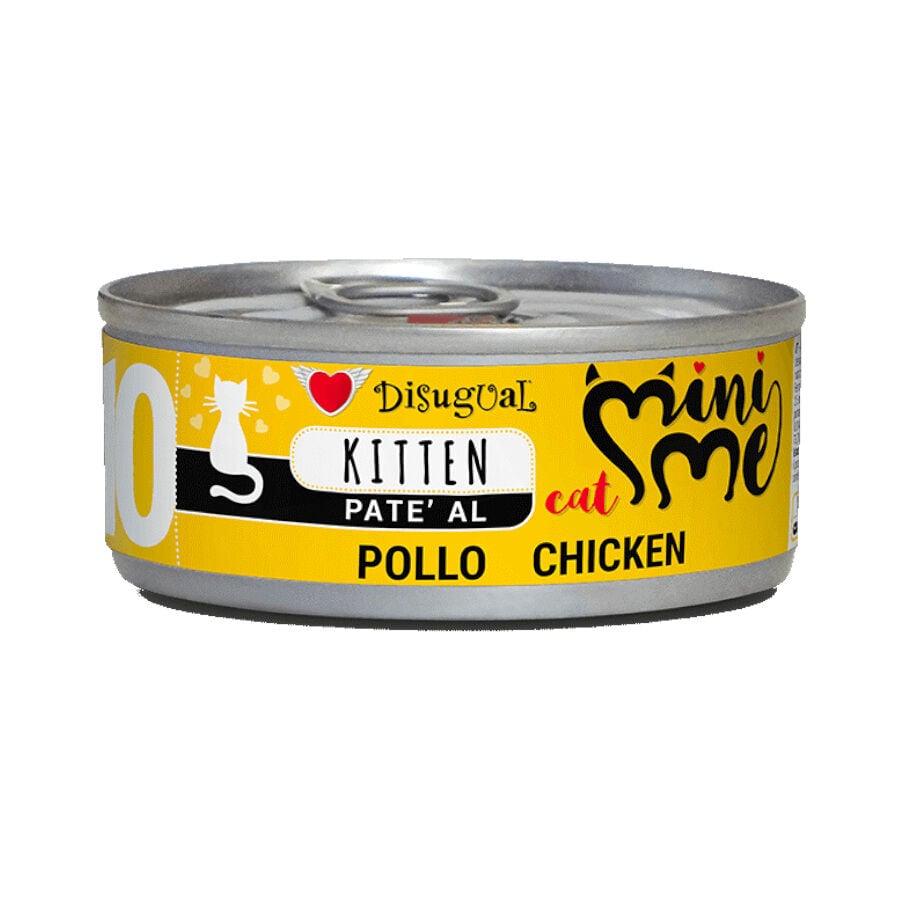 Disugual Mini Me 10 Kitten Pollo en Paté lata para gatitos