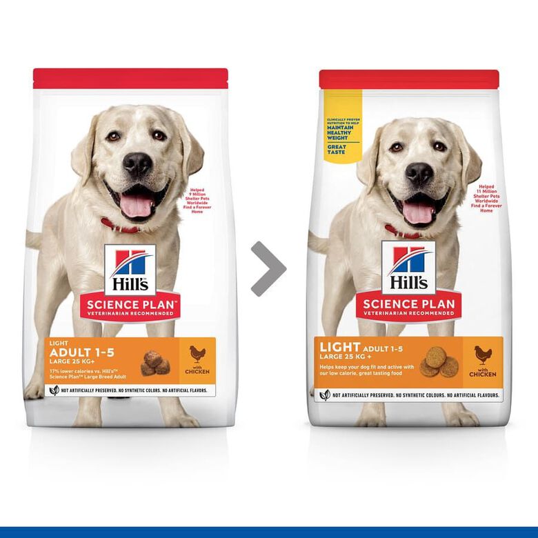 Hill&#039;s Science Plan Light Adult Pollo pienso para perros thumbnail