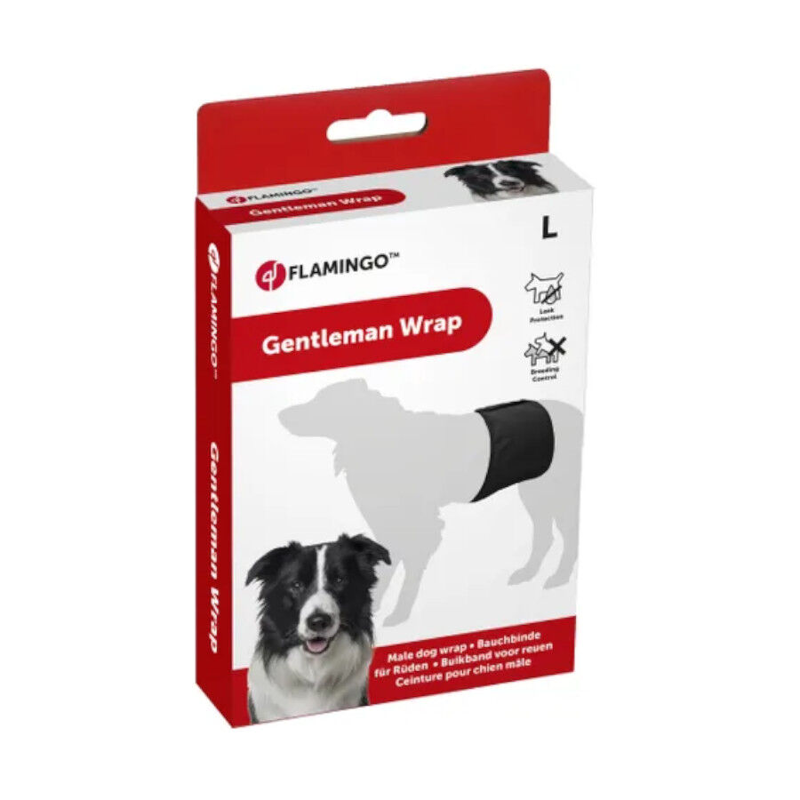 Flamingo Pañal Lavable para perros machos