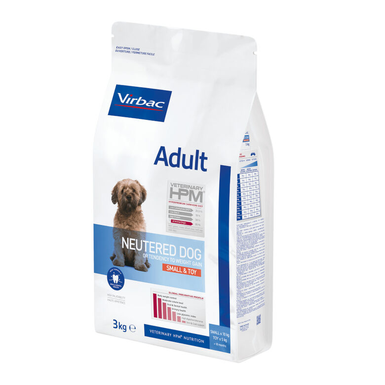 Virbac Veterinary HPM Adult Neutered Small &amp; Toy pienso para perros thumbnail
