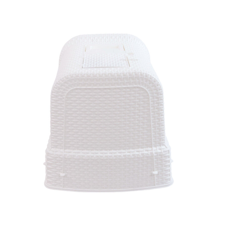 Nice Care Arenero Cerrado Blanco para gatos, , large Imagen numero 6