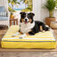 Summer Vibes Cama Coj&iacute;n Amarillo y Blanco para perros, , large indicador imagen numero 1