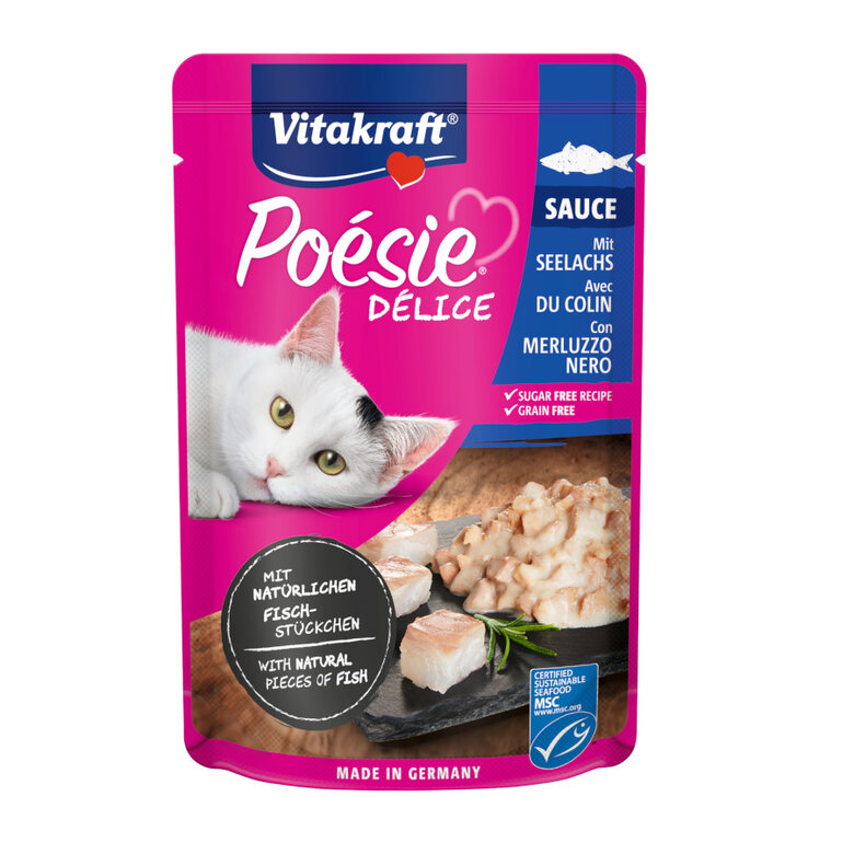 comida-humeda-gatos-salmon-vitakraft-poesie_VIT39540 Imagen numero 1 Vitakraft Poésie Pouch salmón en salsa comida para gatos Imagen numero 1