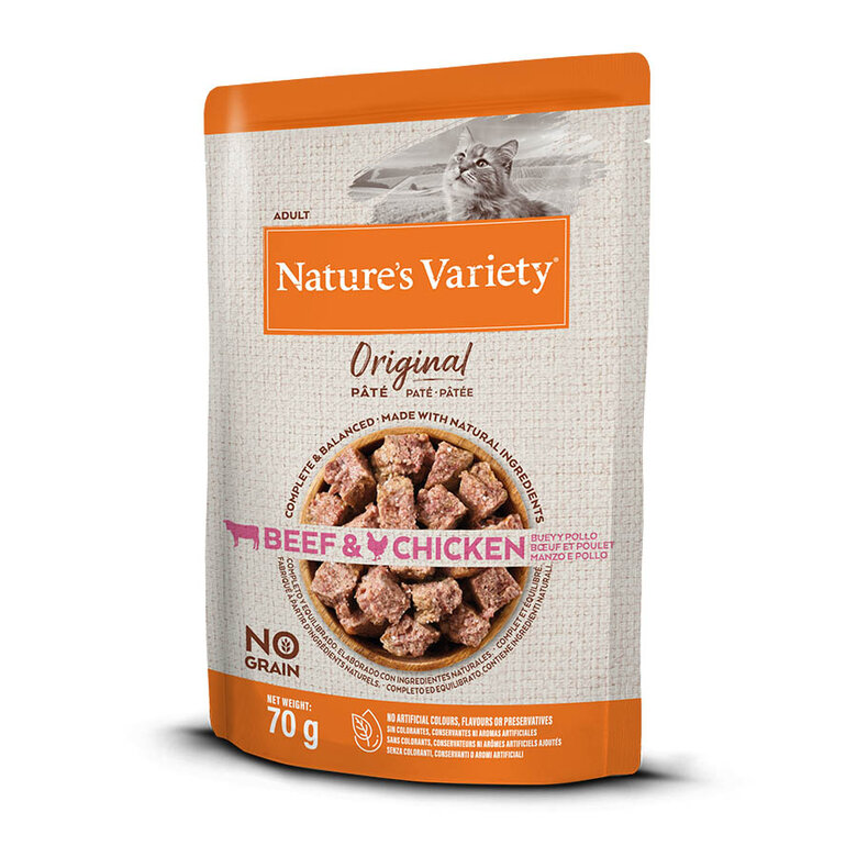 Nature's Variety Adult Original buey y pollo sobre para gatos, , large image number null
