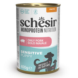Schesir Monoprotein Lata Cerdo para cachorros