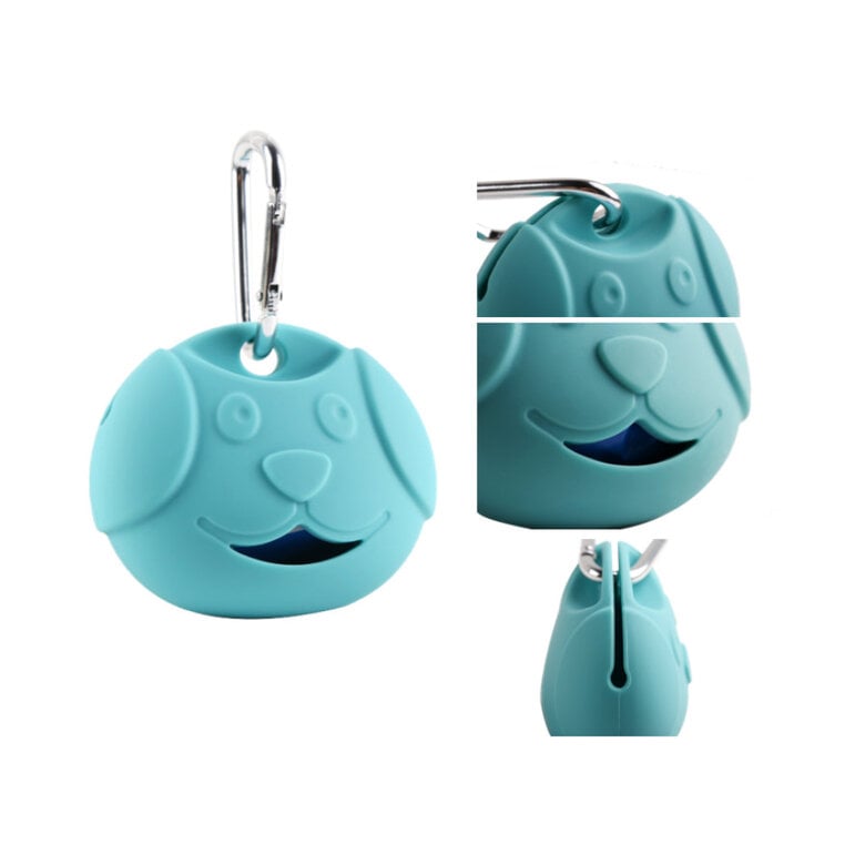 Gotoo Porta bolsas silicona azul para perros,  Imagen numero 3 Gotoo Porta bolsas silicona azul para perros, , large Imagen numero 3