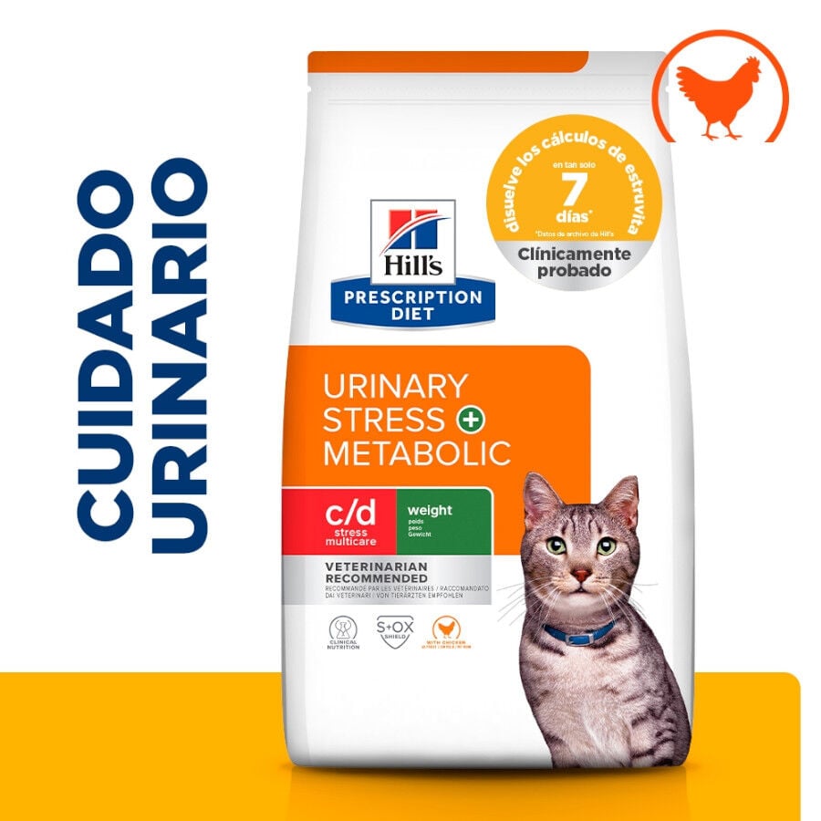 8 kg Hill's Prescription Diet Urinary Stress + Metabolic c/d pienso para gatos, , large Imagen numero 2