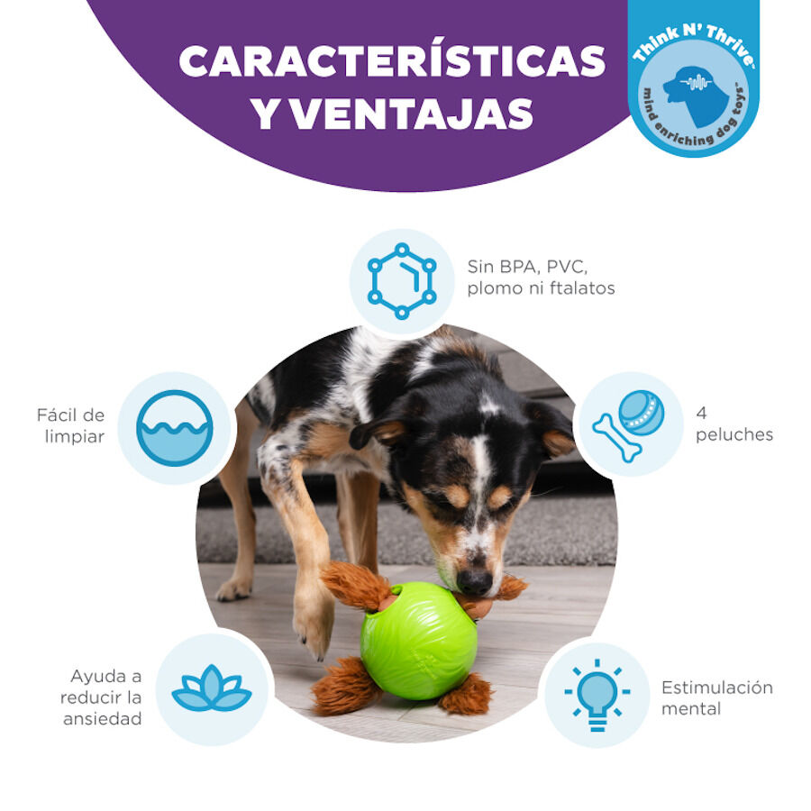 Outward Hound Snuffle n’ Treat Pelota Interactiva Portagolosinas para perros thumbnail
