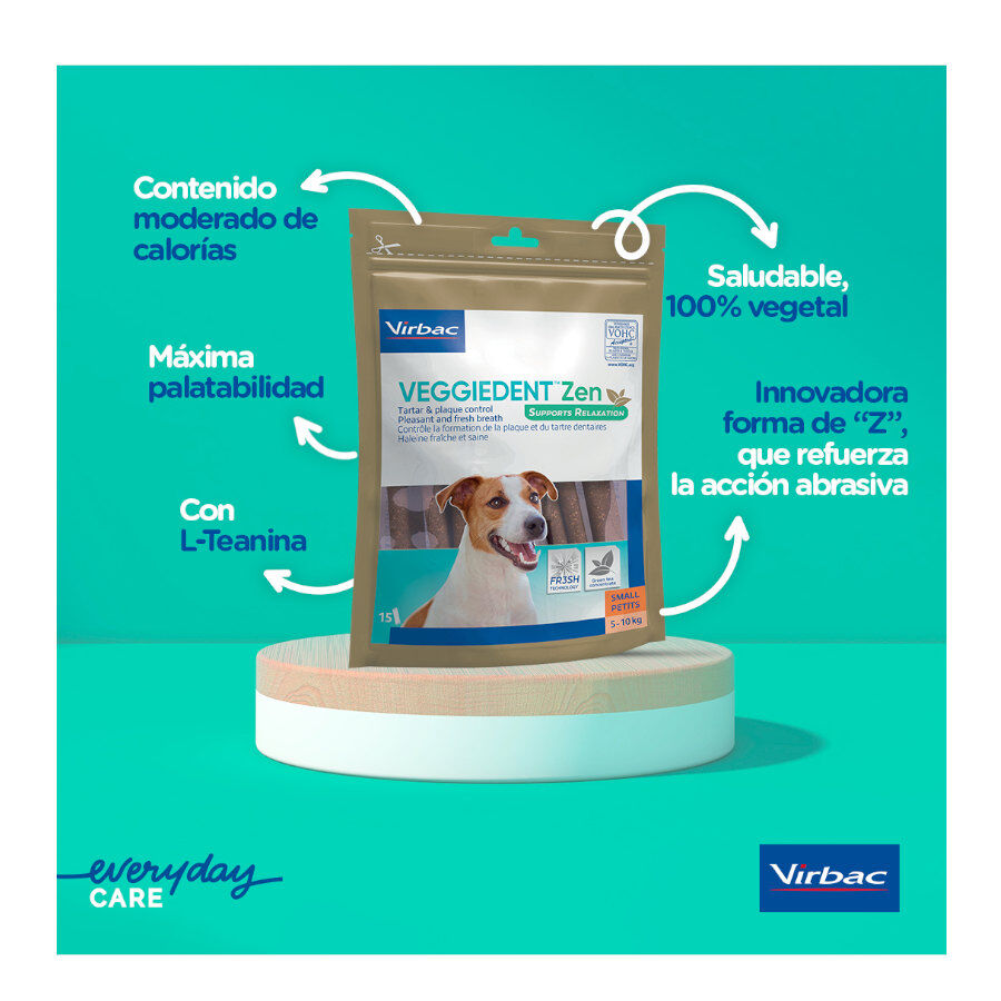 15 barritas Virbac L&aacute;minas Veggiedent Zen S para perros, , large Imagen numero 3