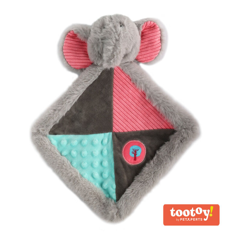 Tootoy! Puppy Elephant Comforter Doudou peluche para cachorros thumbnail