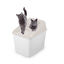 All For Paws No Mess Caja de Arenero Cubierto Beige para gatos, , large indicador imagen numero 2