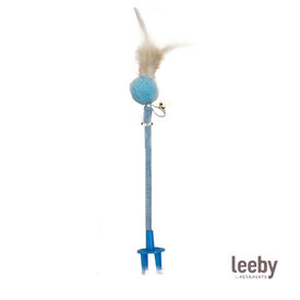 Leeby Babette juguete rascador con pluma para gatos