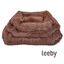 Leeby Cama Suave Antiestrés de Pelo Marrón para perros, , large indicador imagen numero 3