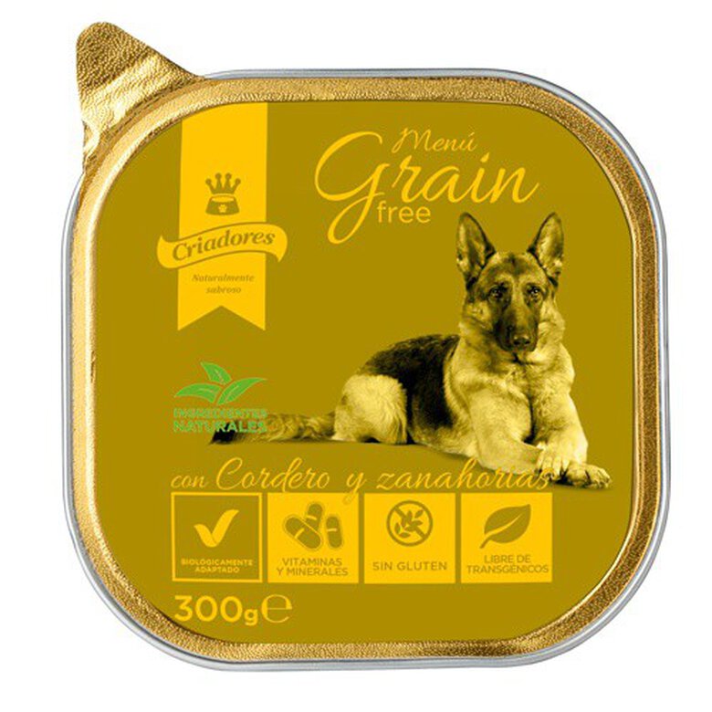 300 g Criadores Menú Grain Free Cordero y Zanahoria tarrina para perros,  Imagen numero 1 300 g Criadores Menú Grain Free Cordero y Zanahoria tarrina para perros, , large Imagen numero 1