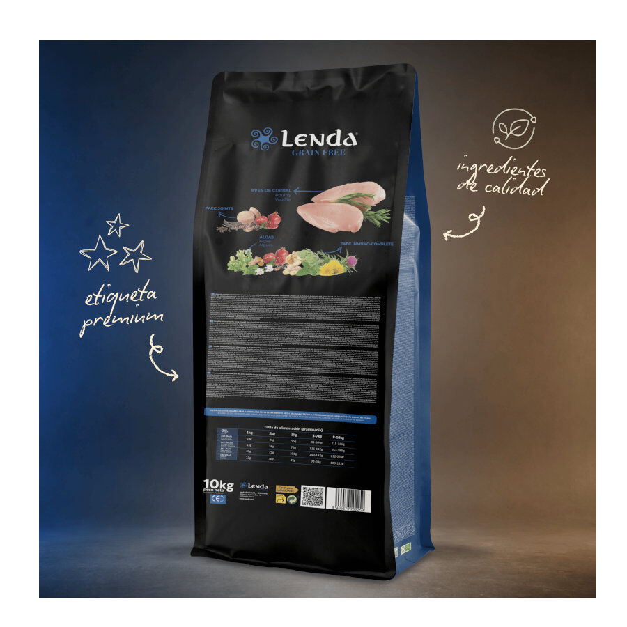 10 kg Lenda Grain Free Pavo y Pato pienso para perros, , large Imagen numero 3