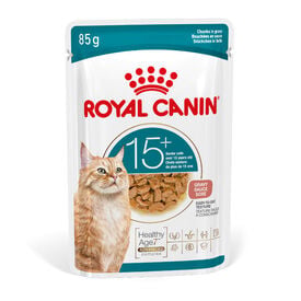 Royal Canin Ageing 15+ Comida H&uacute;meda en salsa para gatos senior