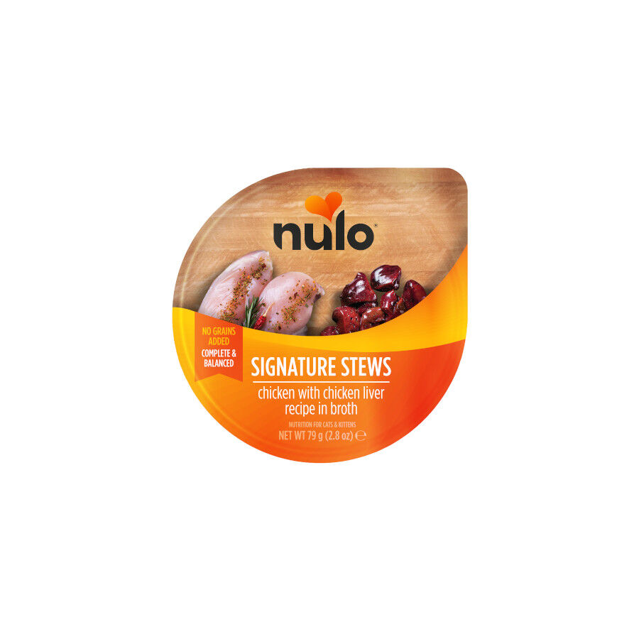 79 g Nulo Signature Stews Pollo con H&iacute;gado de Pollo Tarrina para gatos, , large Imagen numero 1