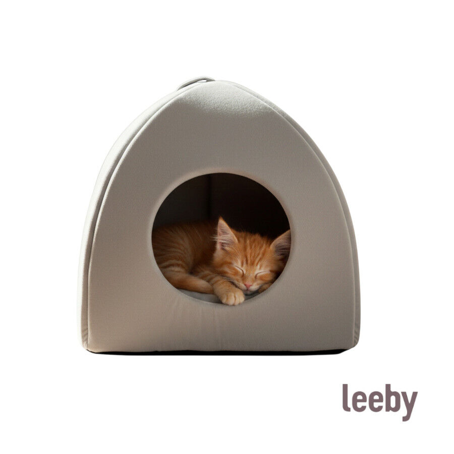 Leeby Cama Iglu Gris para gatos, , large Imagen numero 7