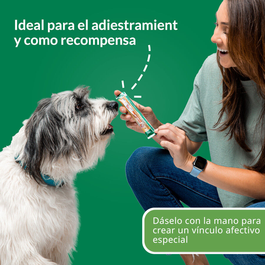 4 sobres x 14 g Churu Snack Cremoso Receta de Pollo con At&uacute;n para perros, , large Imagen numero 4