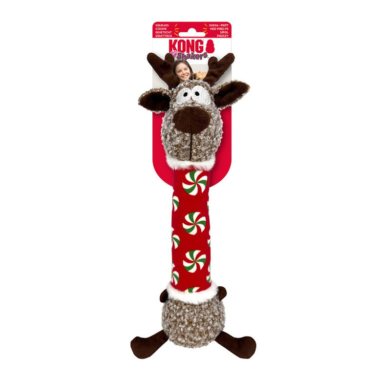 Kong Holiday Shakers Luvs Reindeer peluche para perros,  Imagen numero 2 Kong Holiday Shakers Luvs Reindeer peluche para perros, , large Imagen numero 2