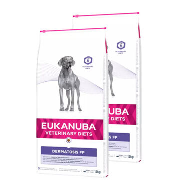 Eukanuba Veterinary Diets Dermatosis pienso para perros - 2x12kg Pack Ahorro