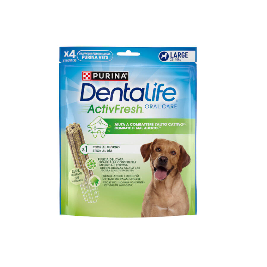 4 barritas Dentalife Snacks Dentales Large ActivFresh para perros, , large Imagen numero 1