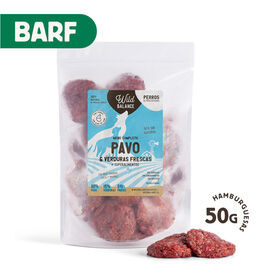 Wild Balance Menú Barf pavo con verduras comida congelada para perros