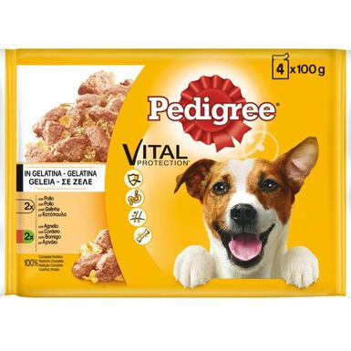 Pedigree Pollo y Cordero Gelatina en Bolsita para Perros - Multipack