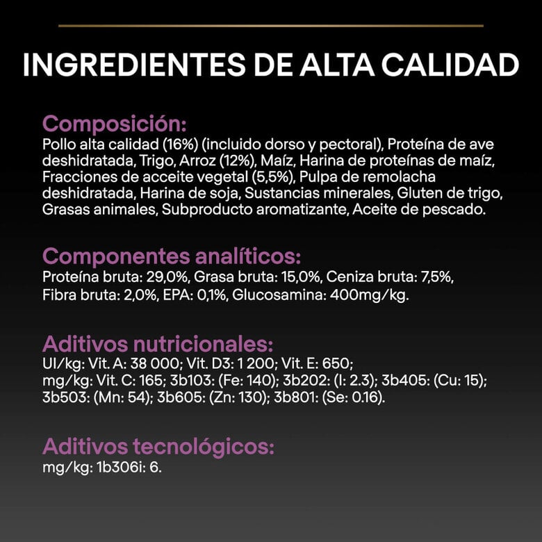 14 kg Pro Plan Adult Medium y Large Pollo pienso para perros Sénior +7,  Imagen numero 4 14 kg Pro Plan Adult Medium y Large Pollo pienso para perros Sénior +7, , large Imagen numero 4